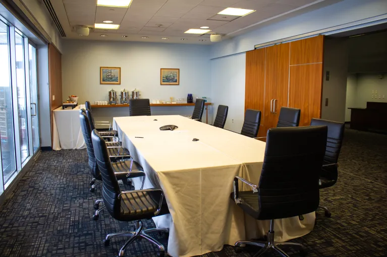 Board room meeting setup in the VIP Room